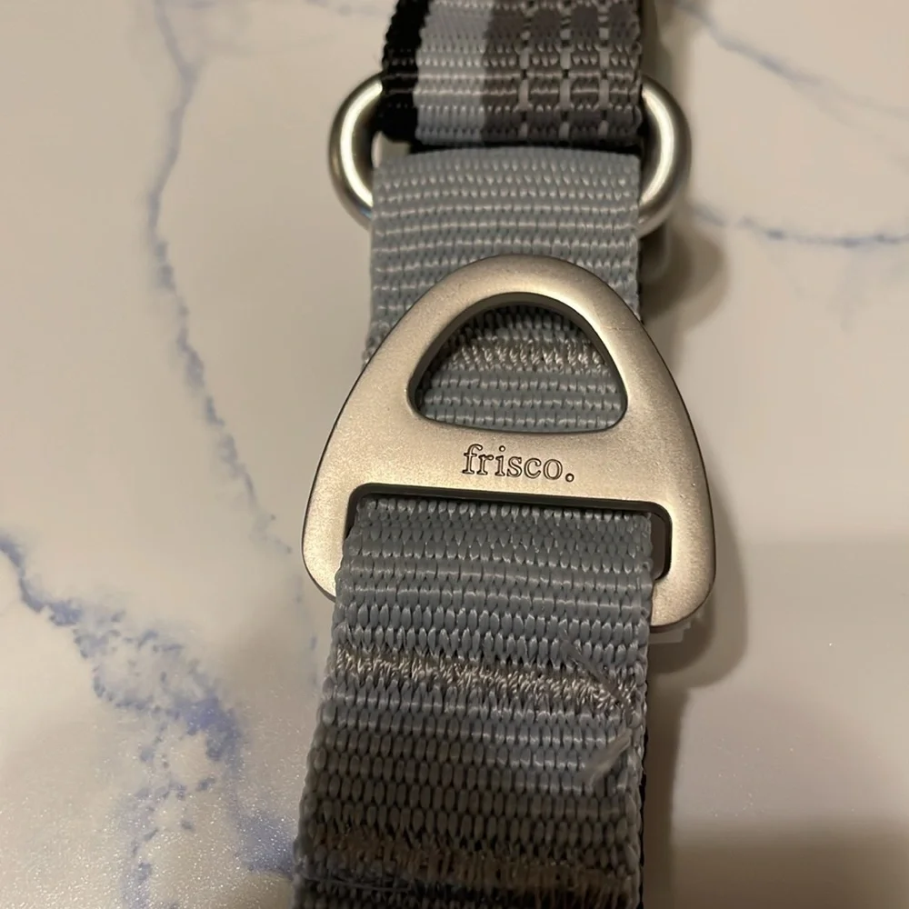 NWT’s Large martingale Frisco dog collar distributed Chewy,gray & black striped